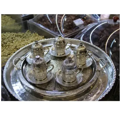 Bakır Kahve Seti ( 5'Li )