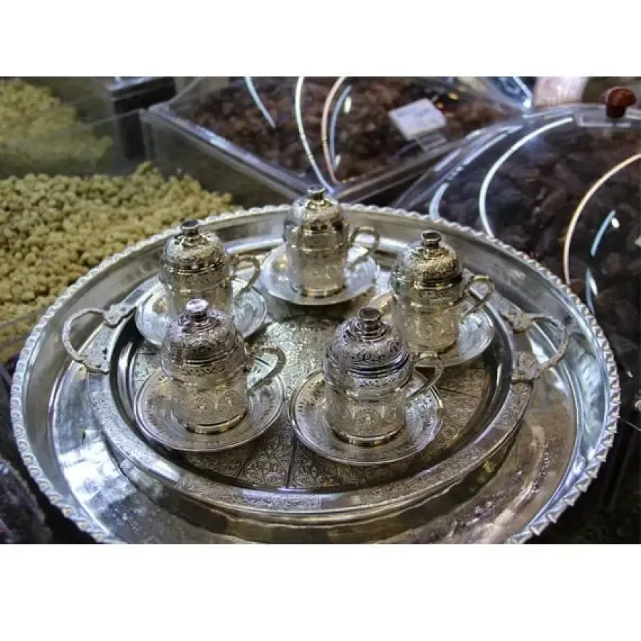 Bakır Kahve Seti ( 5'Li )