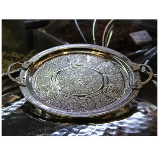 Bakır Kahve Tepsisi (3 Numara)