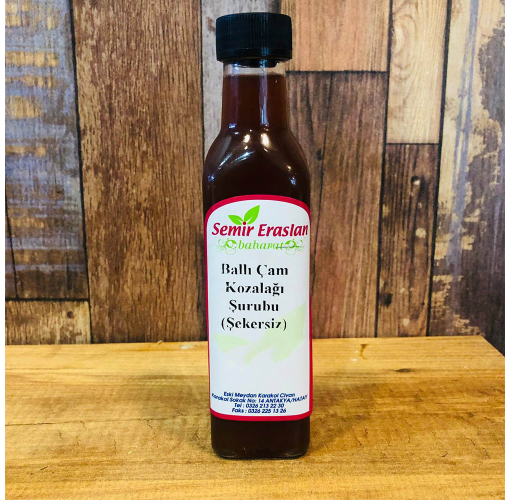 Ballı Çam Kozalağı Şurubu ( Şekersiz ) 350 ML