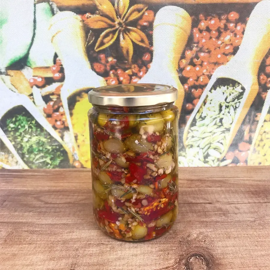 Cevizli Yeşil Zeytin Salatası 650 Gr