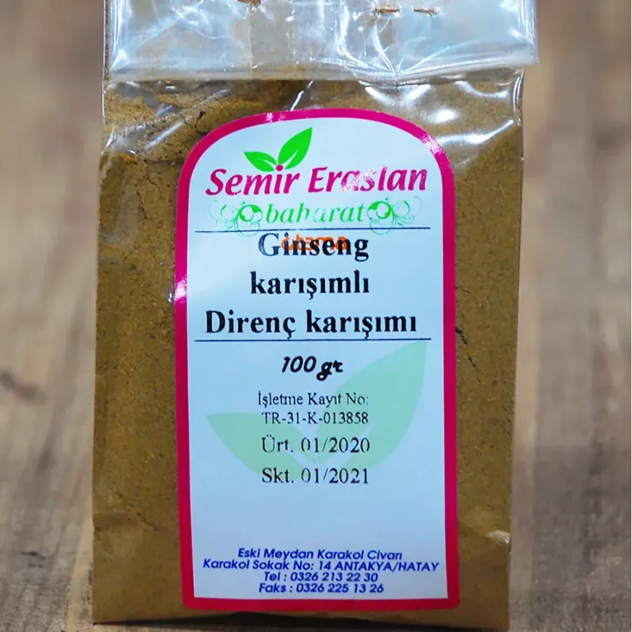 Ginseng Karışımlı Direnç Karışımı 100 Gr