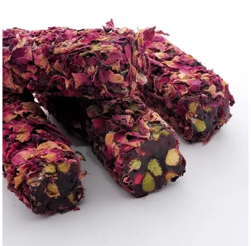 Gül Yapraklı Antep Fıstıklı Lokum 500 Gr