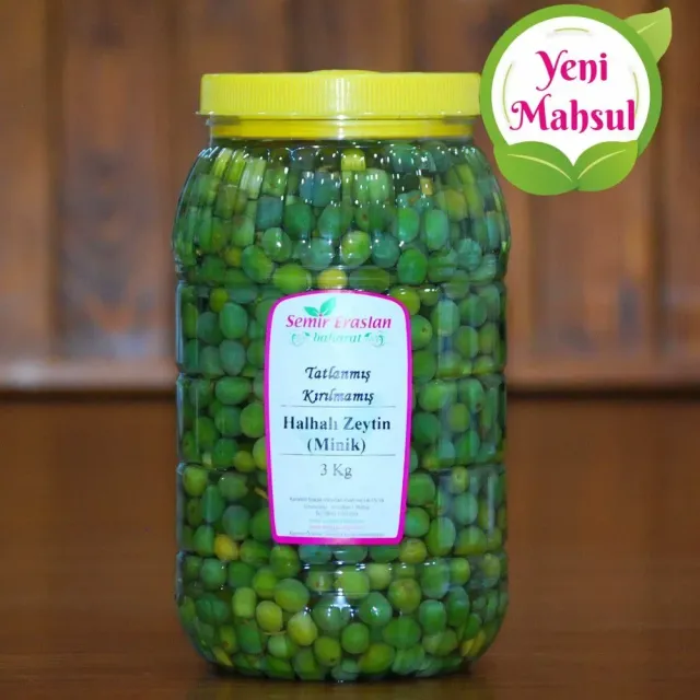 Halhalı Zeytin ( Tatlanmış-Kırılmamış ) Minik 2 Kg