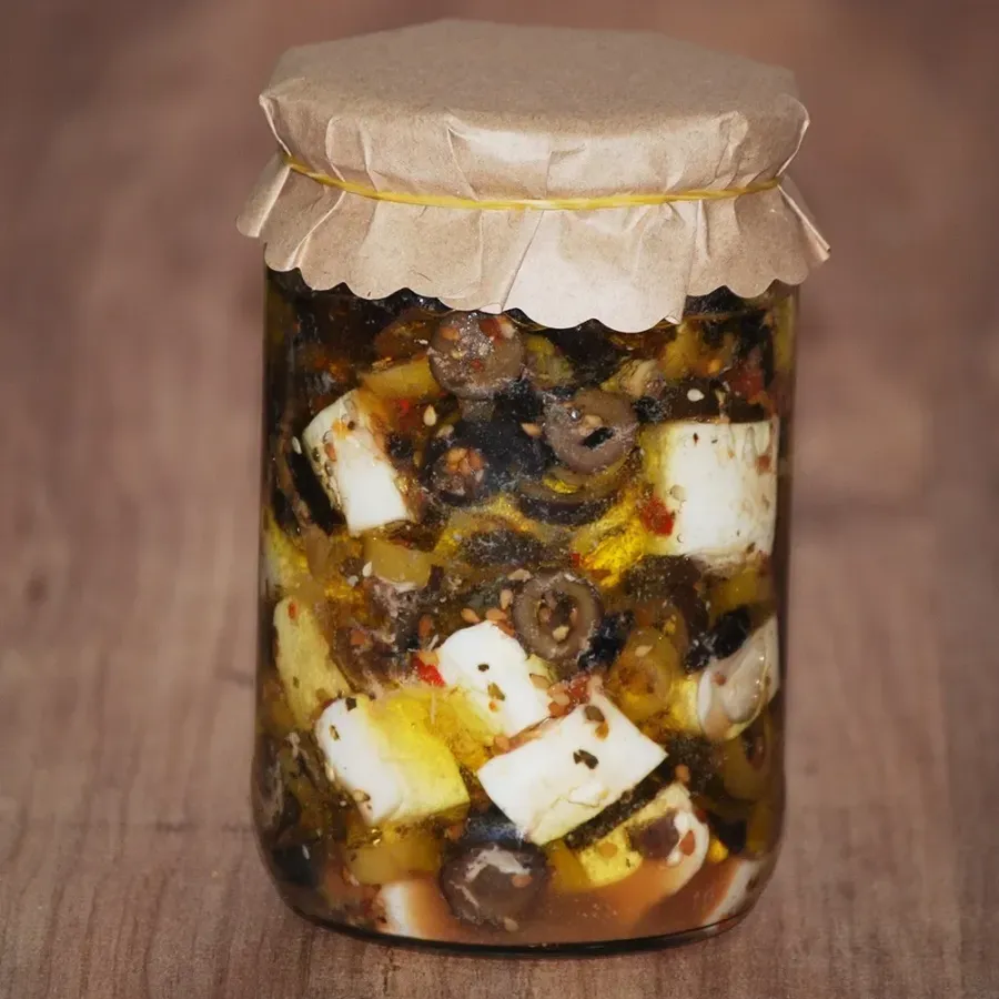 Kahvaltılık Zeytinli Peynir Salatası 600 Gr - Tatlı
