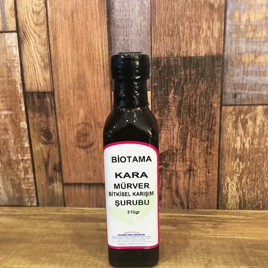  Kara Mürver Bitkisel Karışım Şurubu 310 Gr