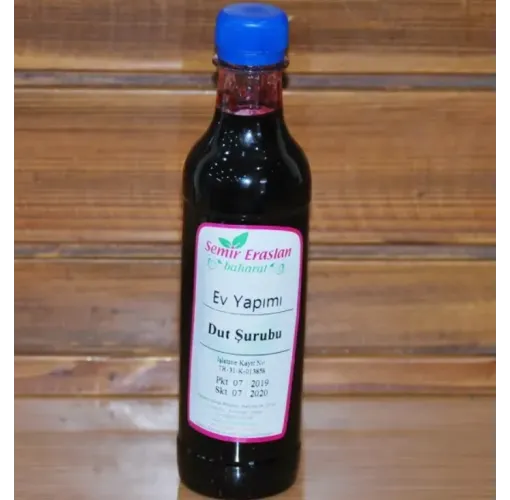 El Yapımı Karadut Şurubu - Şekersiz 1 Kg