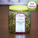 Halhalı Kırılmış Yeşil Zeytin 1 Kg