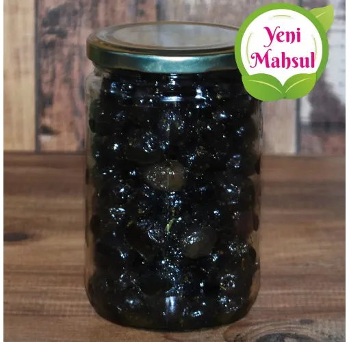 Köy Attunu Sele Soslu Siyah Zeytin Cam Kavanoz 400 Gr