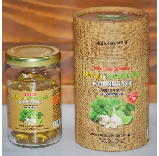Limon Yağı & Maydanoz Yağı & Sarımsak Yağı İçeren Soft Kapsül