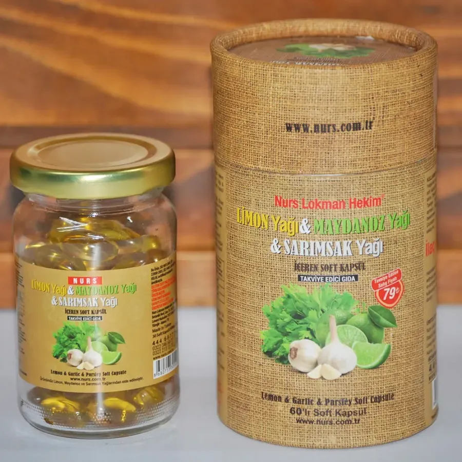 Limon Yağı & Maydanoz Yağı & Sarımsak Yağı İçeren Soft Kapsül