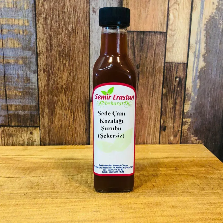Sade Çam Kozalağı Şurubu (Şekersiz) 350 ML